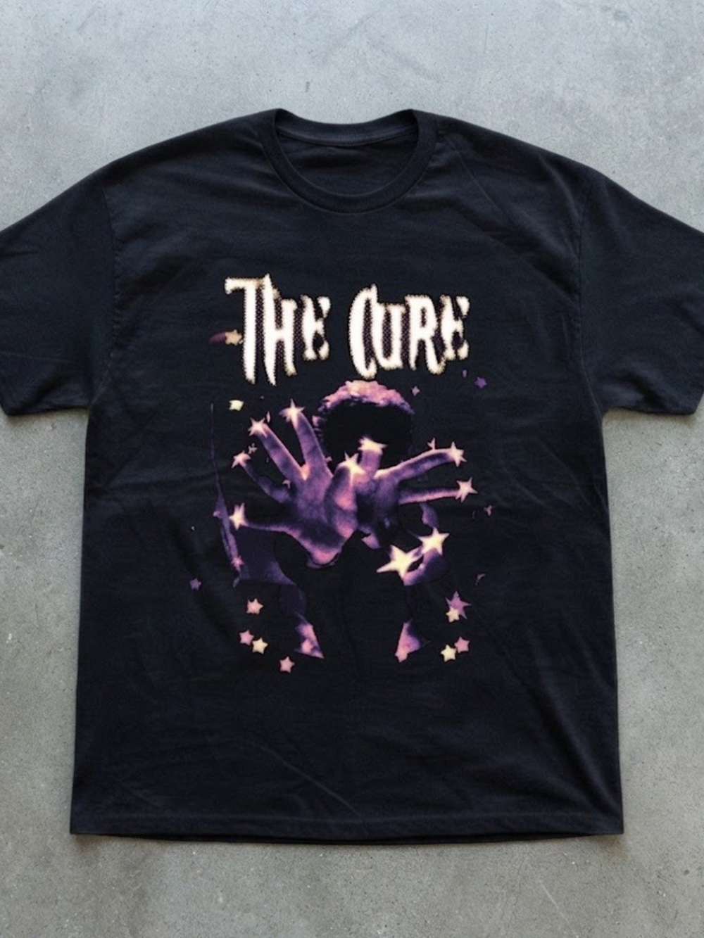 The Cure Band Graphic Black Cotton Gildan T-shirt